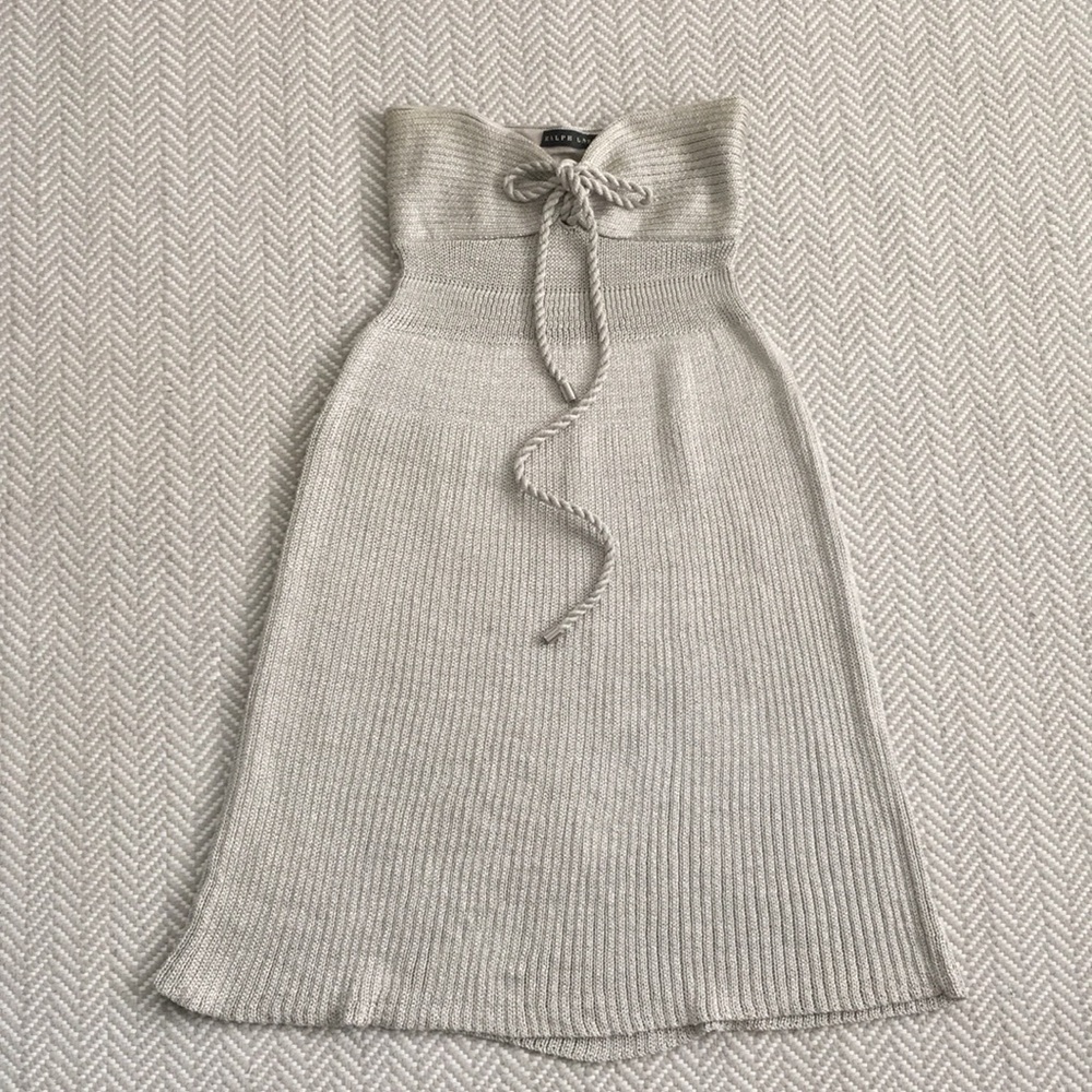 Black Label Silver Sweater Dress - Small